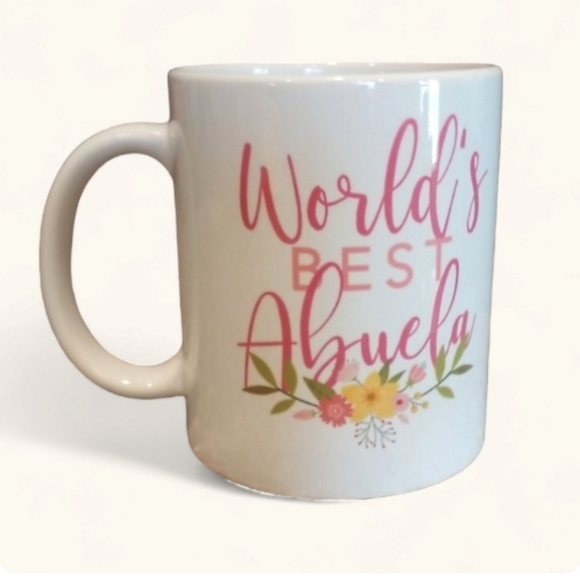 ⭐️2/$25⭐️ "World Best Abuela" mug, 11oz - Picture 1 of 8